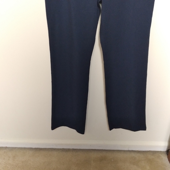 Style & Co Navy Blue Mid Rise Tummy Control Bootcut Ess Yoga Trousers Size XL - Picture 3 of 12